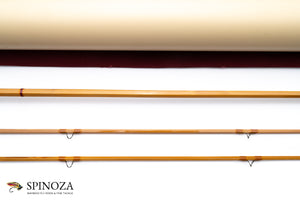 Sweetgrass Bamboo Fly Rod 7’3" 2/2 #4 - rod sections with guides and wraps