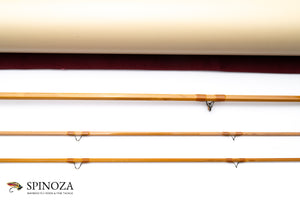 Sweetgrass Bamboo Fly Rod 7’3" 2/2 #4 - rod sections with guides and wraps