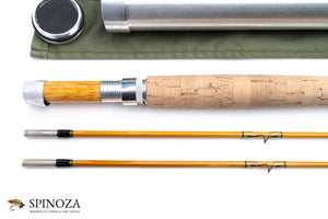 Ted Simroe Bamboo Fly Rod 8' 2/2 #6 - handle grip and reel seat detail