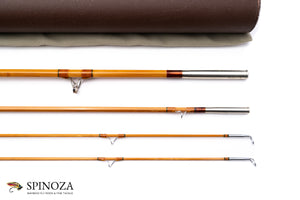 Ted Simroe Bamboo Fly Rod 8' 3/2 #6/7 - ferrules and tip tops detail