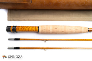 Thomas and Thomas 25th Anniversary Bamboo Fly Rod 7'6" 2/2 #3 - grip and reel seat close-up