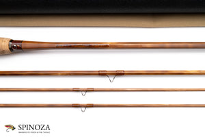 Thomas and Thomas Montana Bamboo Fly Rod 8'6" 3/2 #6 - rod sections with wrapping detail