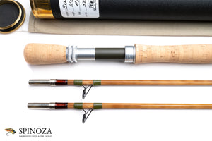 Thomas and Thomas Sextant Bamboo Fly Rod 8'5" 2/2 #10 - grip and reel seat close-up