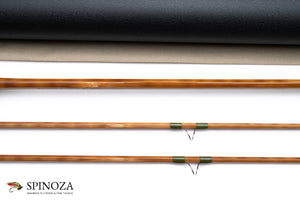 Thomas and Thomas Sextant Bamboo Fly Rod 8'5" 2/2 #10 - rod sections with wrapping detail