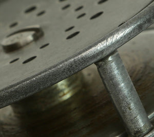 Hardy Perfect 3 3/8" fly reel - rod in hand logo