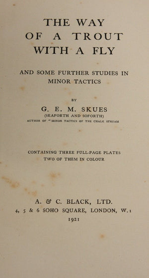 G.E.M. Skues - First Edition Book Set