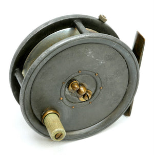 Dingley 3 1/4" caged spool fly reel with agate line guide