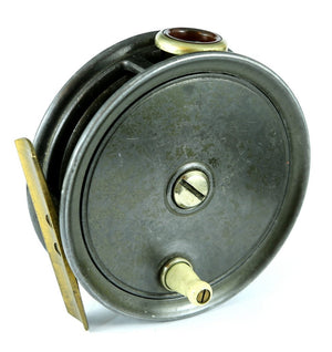 JW Young 3 1/2" Pattern 1 red agate fly reel