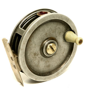 JW Young 3" Pattern 2A red agate fly reel