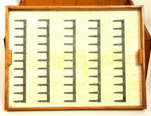 Farlow's Polished Oak Salmon Fly Box