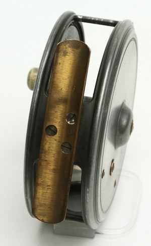 JW Young 4" Pattern 1 red agate fly reel