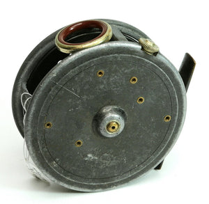 JW Young 3 3/8" Pattern 14A red agate fly reel