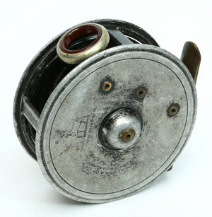 JW Young 3" Pattern 1 red agate fly reel