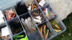 Plano fly box full of flies (salmon and steelhead)
