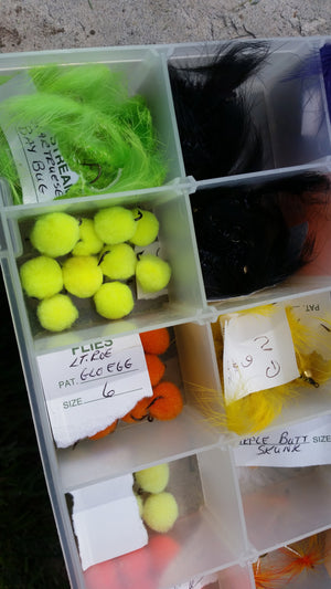 Plano fly box full of flies (salmon and steelhead)