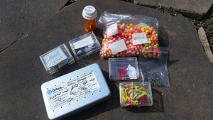 Perrine #97 Fly box plus assorted flies