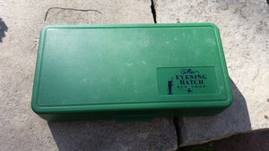 Plastic fly box with Steelhead tube flies