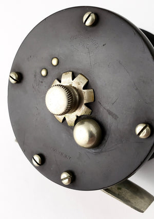 Julius Vom Hofe Ebonite Rimmed Fly Reel (Size 3 1/2)