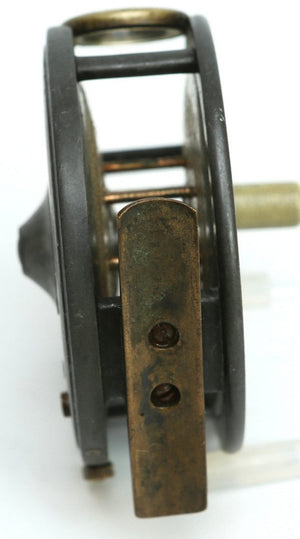 Dingley 3 1/4" caged spool fly reel with agate line guide