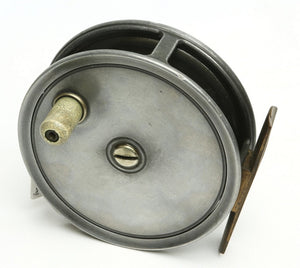 JW Young 4" Pattern 1 red agate fly reel