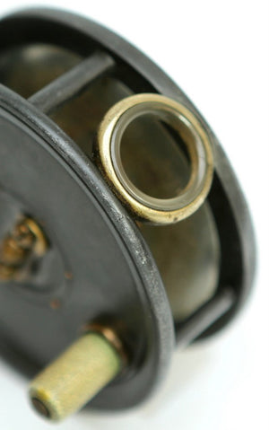 Dingley 3 1/4" caged spool fly reel with agate line guide