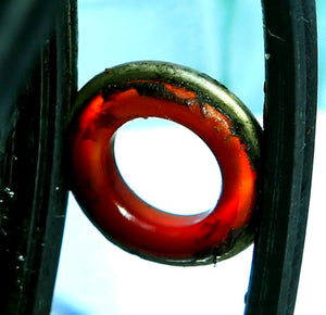 JW Young 3" Pattern 2A red agate fly reel