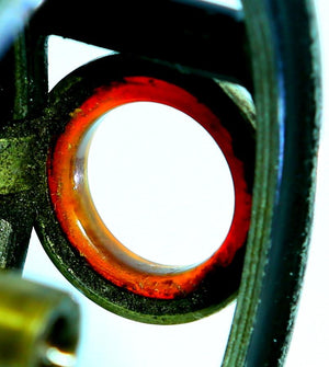 JW Young 3" Pattern 1 red agate fly reel