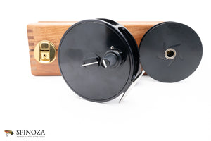 API Anti-Reverse Fly Reel w/Spare Spool 4 1/2" LHW