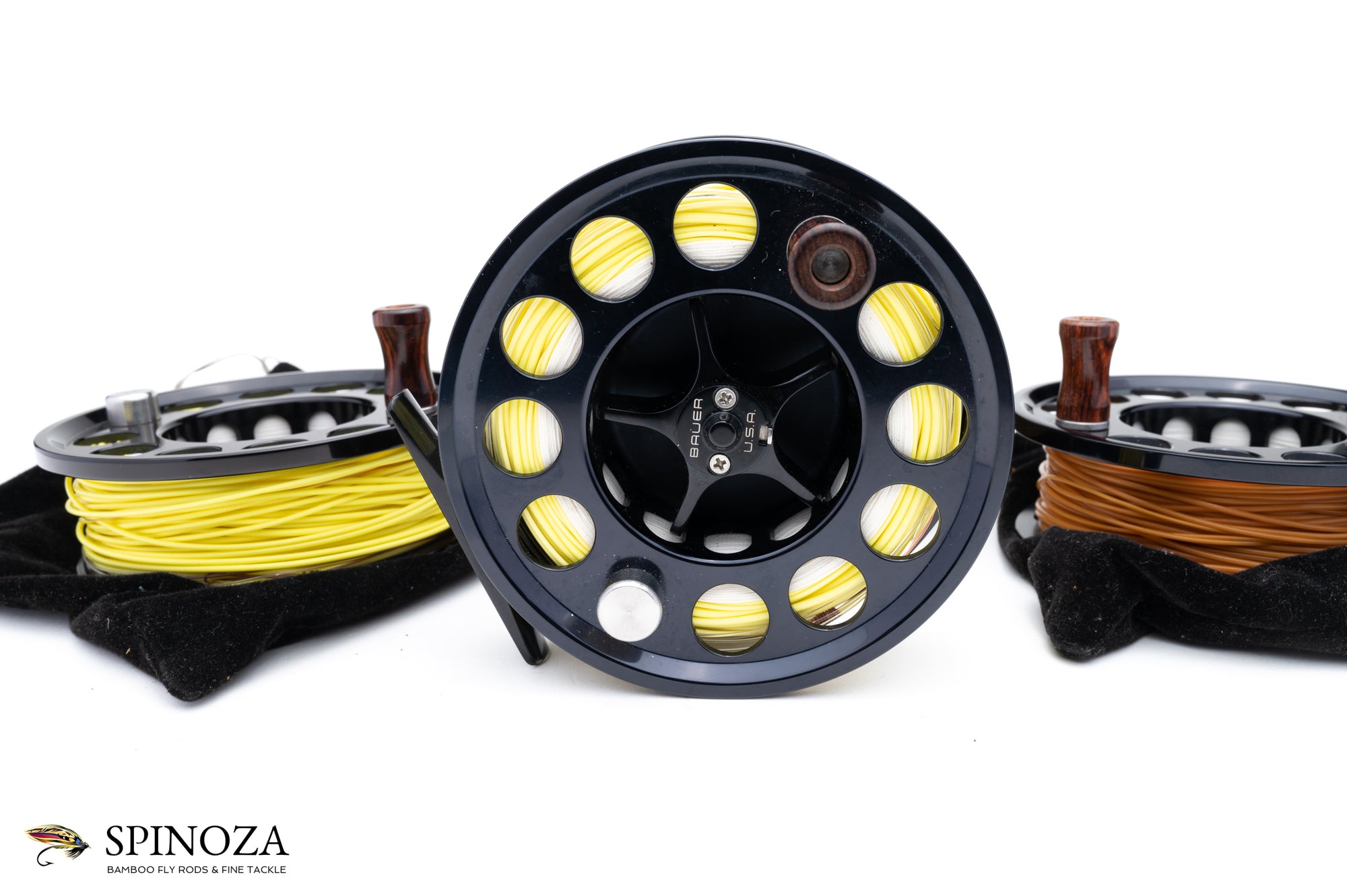 Bauer M5 Fly Reel with Two Spare Spools