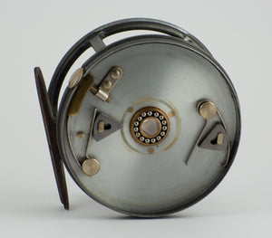 Hardy Perfect 4" Dup MKII check fly reel - white handle