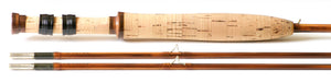 Bob Summers Model 275 Bamboo Rod 7'6" 2/2 #4 - maker signature and rod markings