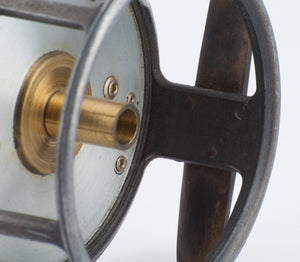 Hardy Perfect 4" Dup MKII check fly reel - white handle