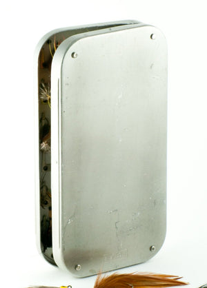 Wheatley Fly Box / Abercrombie & Fitch - with salmon flies