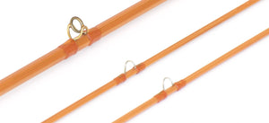 R.L. Winston Bamboo Fly Rod Morgan/Brackett 7'6" 2/2 3 oz. - rod sections with guides and wraps