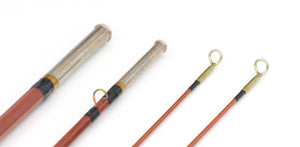 Phillipson Ed M. Hunter Approved Bamboo Rod 8'6 3/2 5-6wt - rod sections with guides and wraps