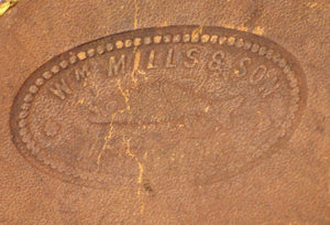 William Mills & Son Original "Fairy" Raised Pillar / Hard Rubber Fly Reel