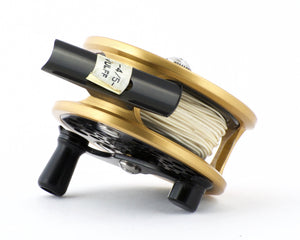 Robichaud 3" Gold/Black Disc Drag Trout Reel