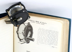William Mills & Son Original "Fairy" Raised Pillar / Hard Rubber Fly Reel
