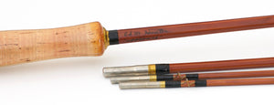 Phillipson Ed M. Hunter Approved Bamboo Rod 8'6 3/2 5-6wt - full rod assembled view