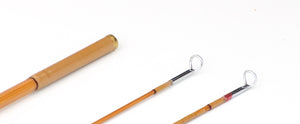R.L. Winston Bamboo Rod 8'6" 2/2 #5/6 - rod sections with guides and wraps