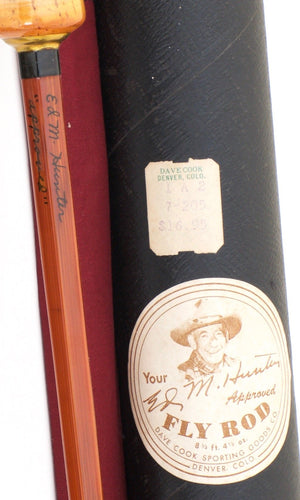 Phillipson Ed M. Hunter Approved Bamboo Rod 8'6 3/2 5-6wt - ferrules and tip tops detail