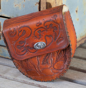 Annie Margarita Leather Reel Case - Brown Trout