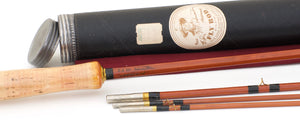 Phillipson Ed M. Hunter Approved Bamboo Rod 8'6 3/2 5-6wt - handle grip and reel seat detail