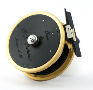 Robichaud 3" Gold/Black Disc Drag Trout Reel