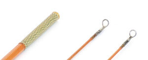 R.L. Winston Bamboo Fly Rod SF-era 9' 2/2 4 1/2 oz. - ferrules and tip tops detail
