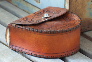 Annie Margarita Leather Reel Case - Brown Trout