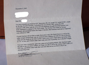 Garrison, Everett -- three piece Model 212 bamboo rod