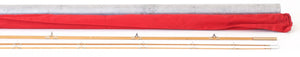 R.L. Winston Bamboo Fly Rod SF-era 8'6" 2/2 #5 - rod sections with guides and wraps