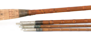 Hardy Bros. "The Halford Rod" 10' 3/2 Bamboo Fly Rod - tip section and top guide
