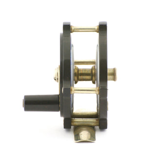 William Mills & Son Original "Fairy" Raised Pillar / Hard Rubber Fly Reel